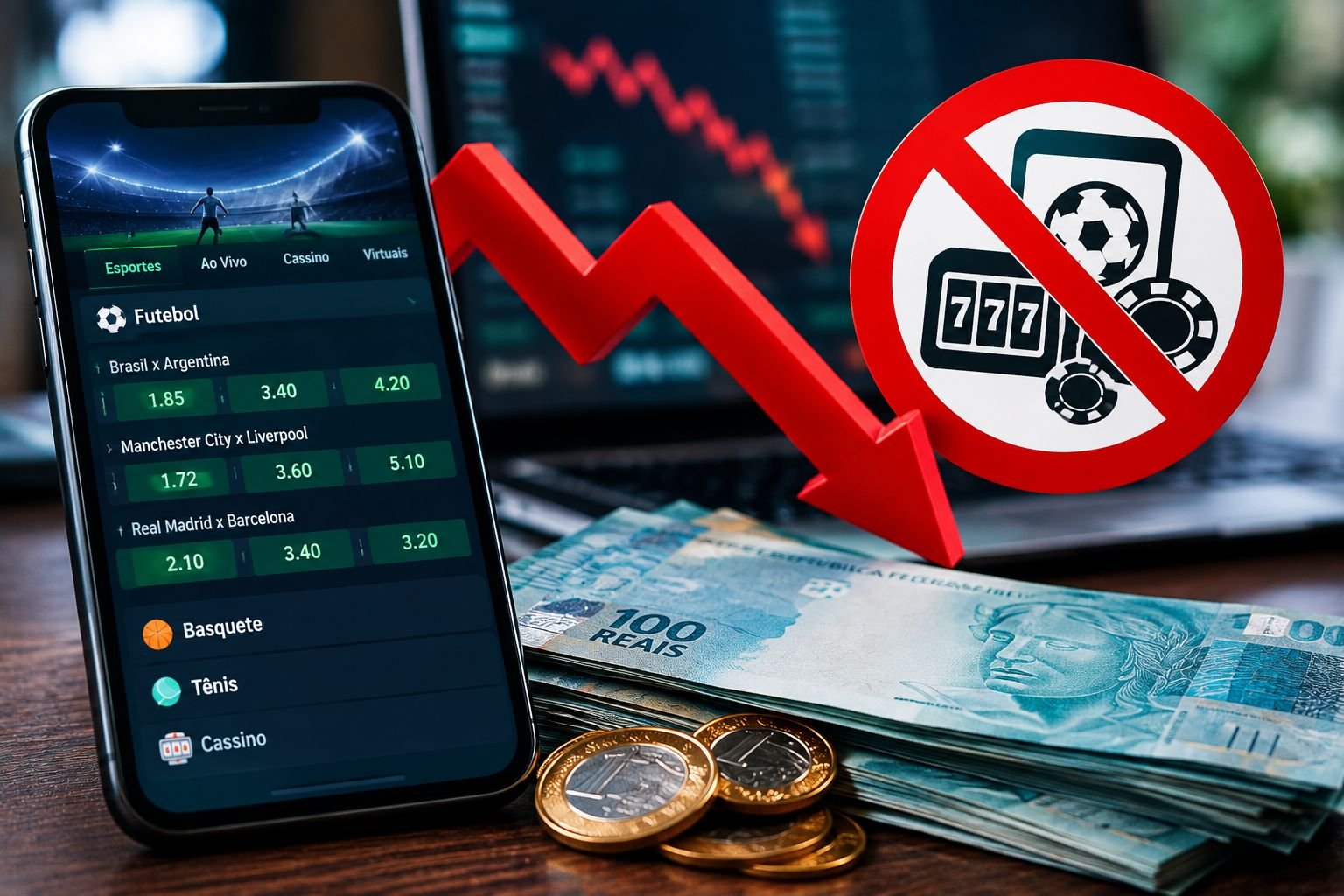 Movimentação das bets cai R$ 652 milhões por dia após proibição