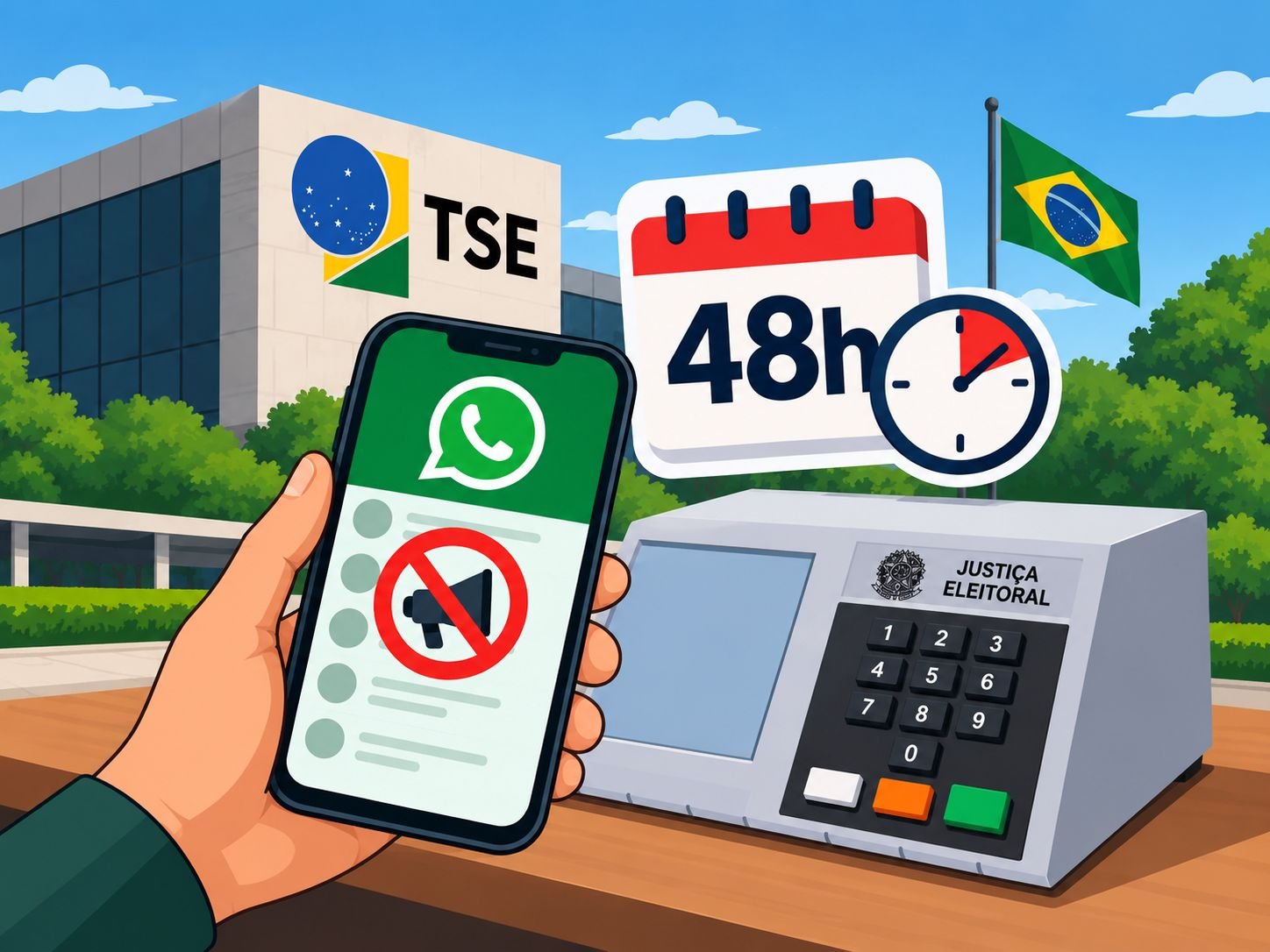 TSE estuda desativar canais políticos no WhatsApp 48h antes da eleição